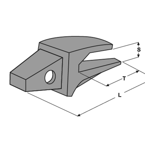 Immagine di PORTAPUNTA A SALDARE E 323(3G6304 - 9W1304) L=304 T=183 S=33