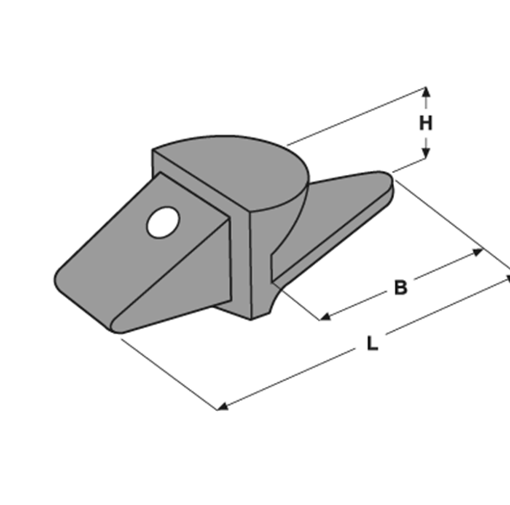 Immagine di PORTAPUNTA E 520 L=156  B=94 H=22