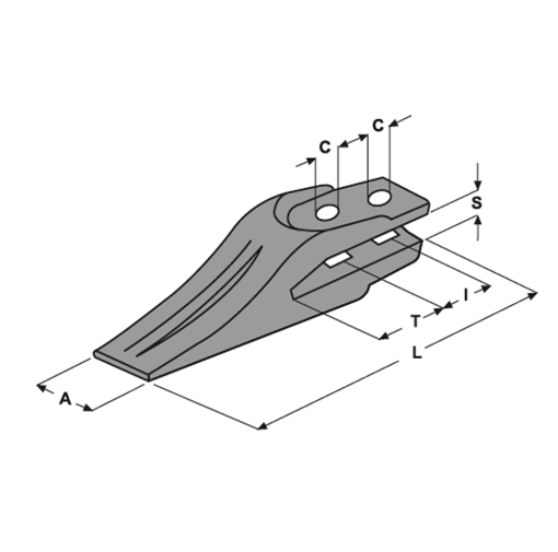 Immagine di DENTE A FORCELLA E 27 (312204054 - 42N-883-1390) I=80 T=51 S=22 C=F=18 (E 620)