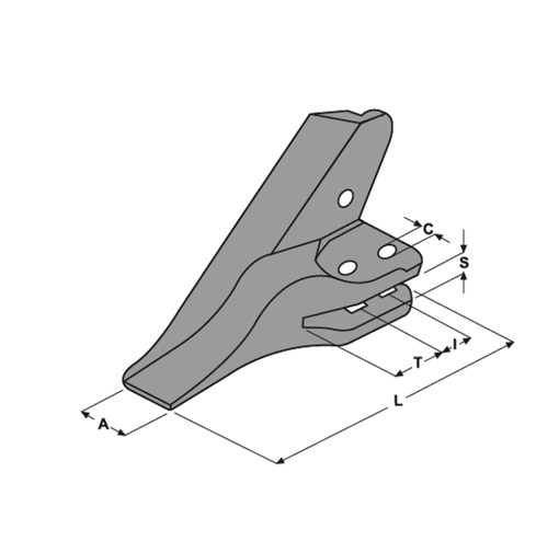 Immagine di DENTE A FORCELLA E 27 (312204052 - 42N-812-1230) R I=80 T=47.5 S=22 C=F=18 (E 620)